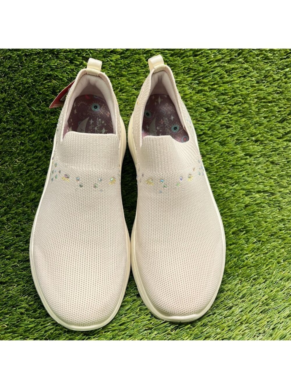 Skechers Go Walk Arch Fit 2.0-Ayla Womens Size 8.5 Beige Running Shoes Sneakers - Picture 5 of 9